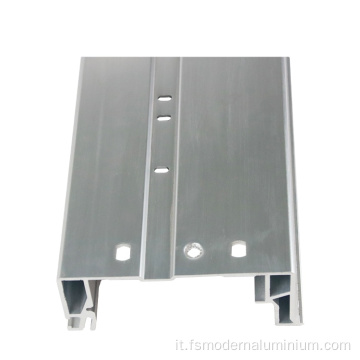 U Accessorio con giunzione di componenti in alluminio slot